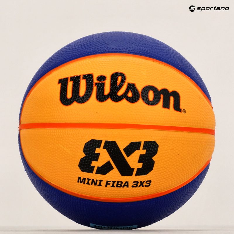 Баскетболна топка Wilson Fiba 3X3 Mini Rubber WTB1733XB размер 3 7