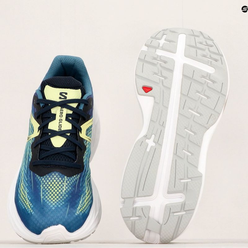 Мъжки обувки за бягане Salomon Aero Glide blue ashes/dark sapphire/sunny lime 22