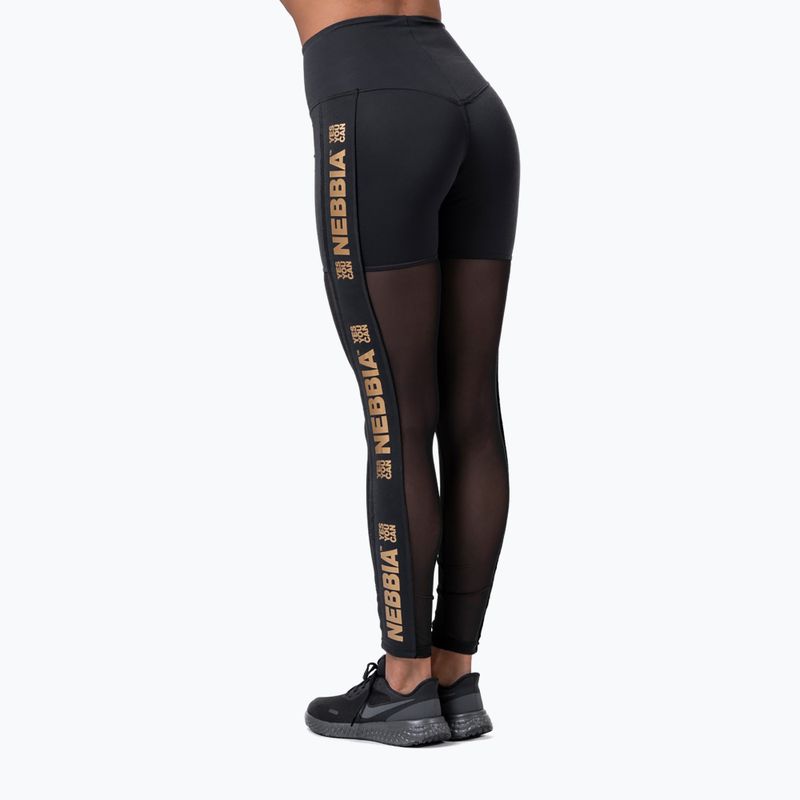 Дамски клинове за тренировка NEBBIA Gold Mesh black 8290110 2