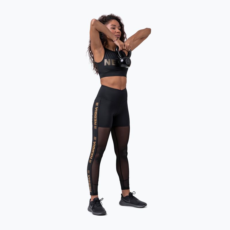 Дамски клинове за тренировка NEBBIA Gold Mesh black 8290110 3