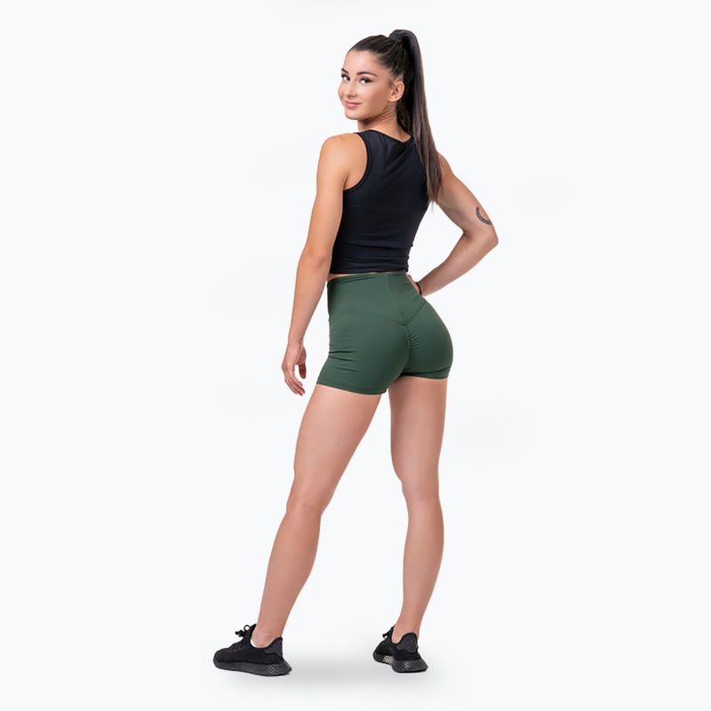 Дамски къси панталони NEBBIA Classic Hero dark green 3