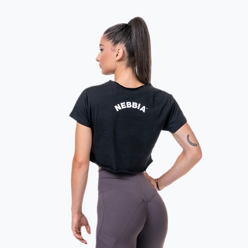 Дамски топ за тренировки NEBBIA Loose Fit & Sporty Crop Top black 5830110 2