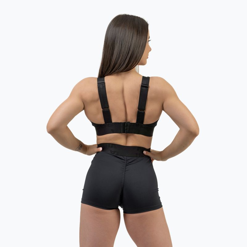 NEBBIA Intense Iconic черен фитнес сутиен 2