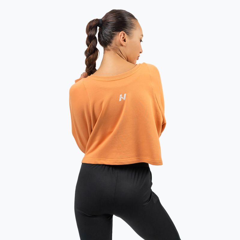 Дамски топ за тренировка NEBBIA Gym Spirit Crop orange 3