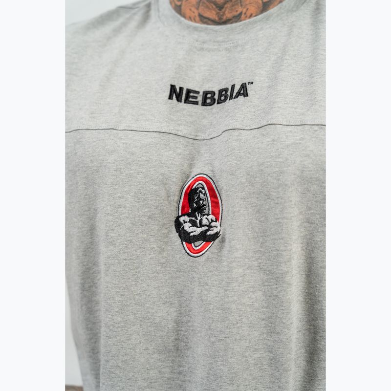 Мъжка тениска NEBBIA Legendary light grey 4