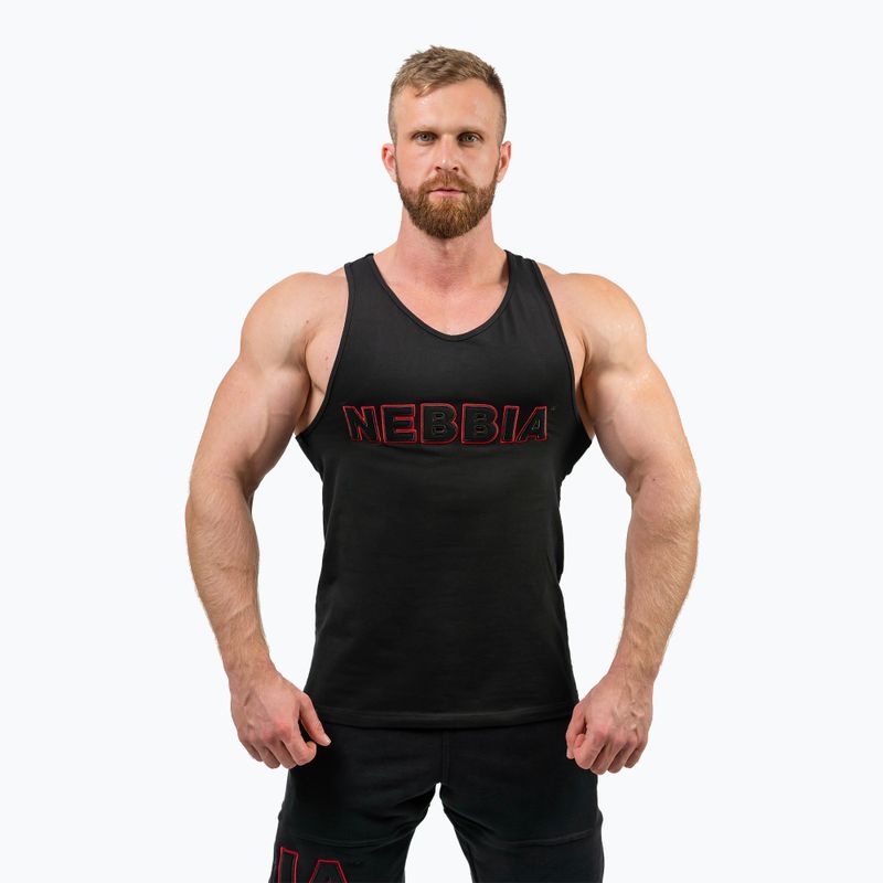 Мъжки потник за тренировка NEBBIA Strenght black