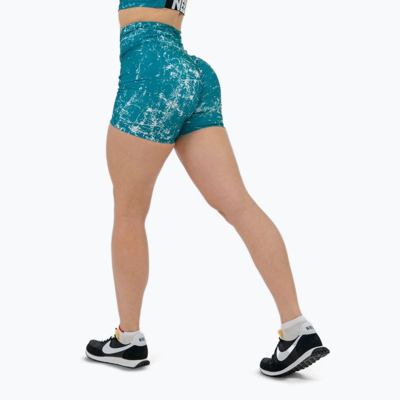 Дамски шорти за тренировка NEBBIA 5″ Hammies High Waisted green 3