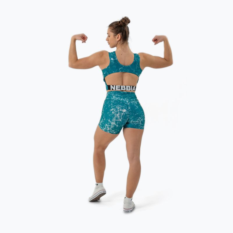 Дамски шорти за тренировка NEBBIA 5″ Hammies High Waisted green 5