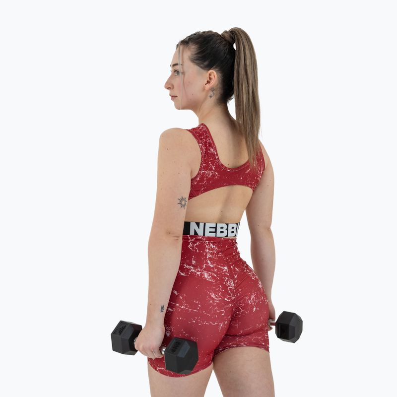 Дамски топ за тренировка NEBBIARough Girl Crop red 10