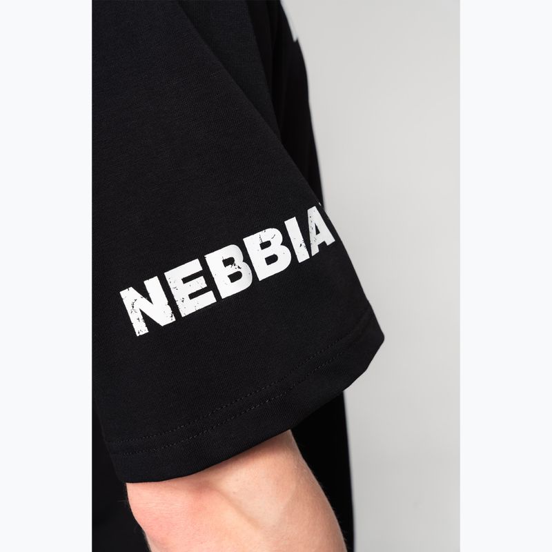 Мъжка тениска за тренировка NEBBIA Heavyweight Grind black 7