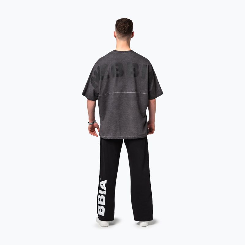 Мъжка тениска за тренировка NEBBIA Washed-Off Heavyweight No Shortcuts black 3