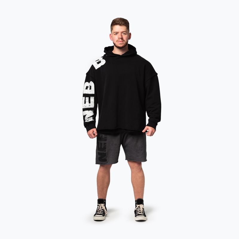 Мъжки суитшърт за тренировка NEBBIA NO BS Hoodie black 2