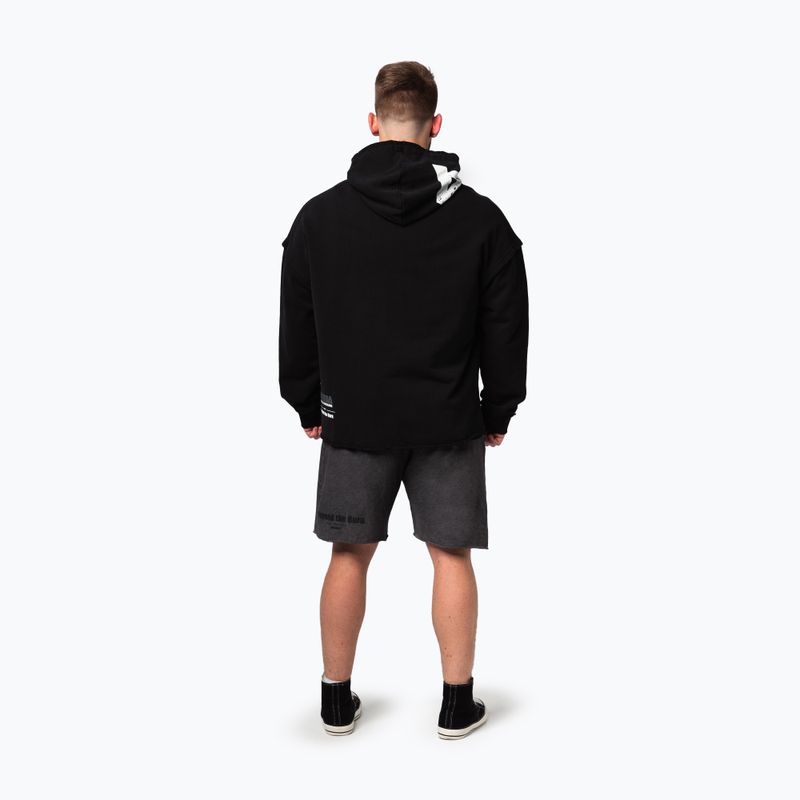 Мъжки суитшърт за тренировка NEBBIA NO BS Hoodie black 3