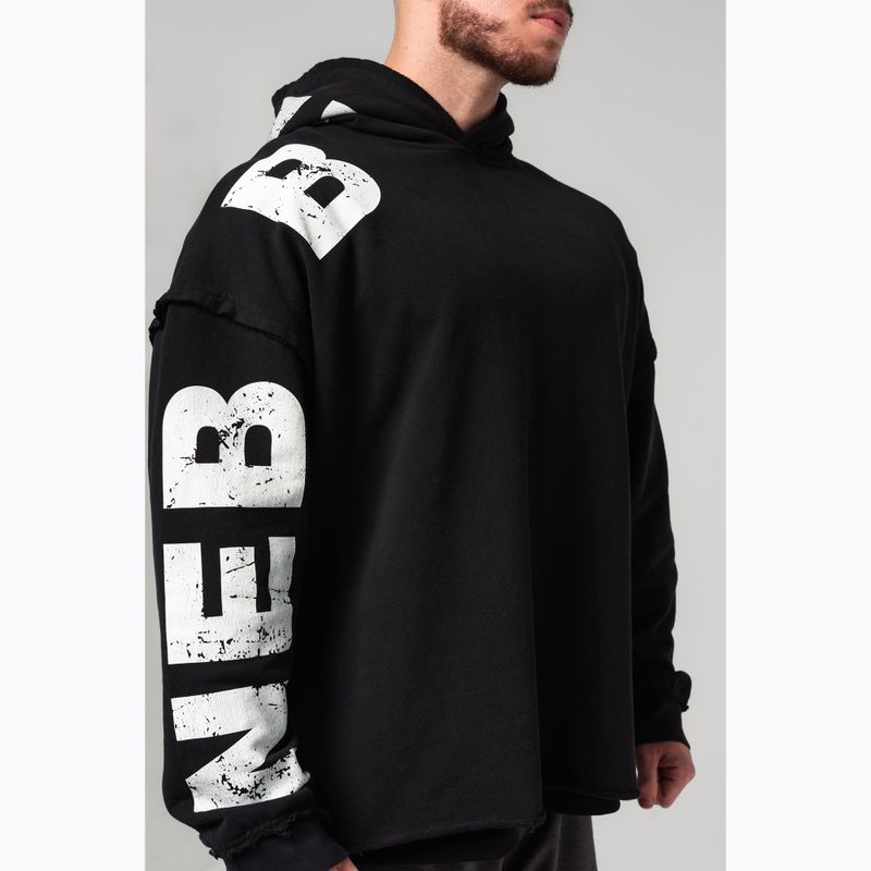 Мъжки суитшърт за тренировка NEBBIA NO BS Hoodie black 5