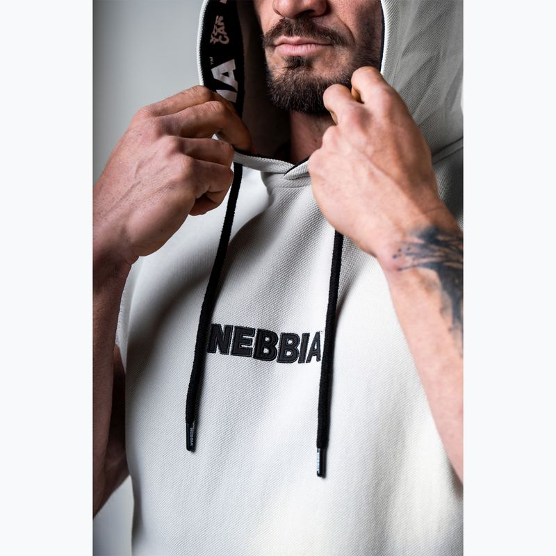 Мъжки суитшърт за тренировка NEBBIA Hero light grey 3