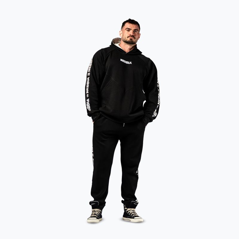 Мъжки суитшърт NEBBIA Hero Hoodie black 2