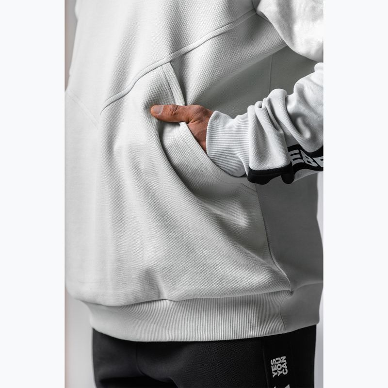 Мъжки суитшърт NEBBIA Hero Hoodie light grey 4