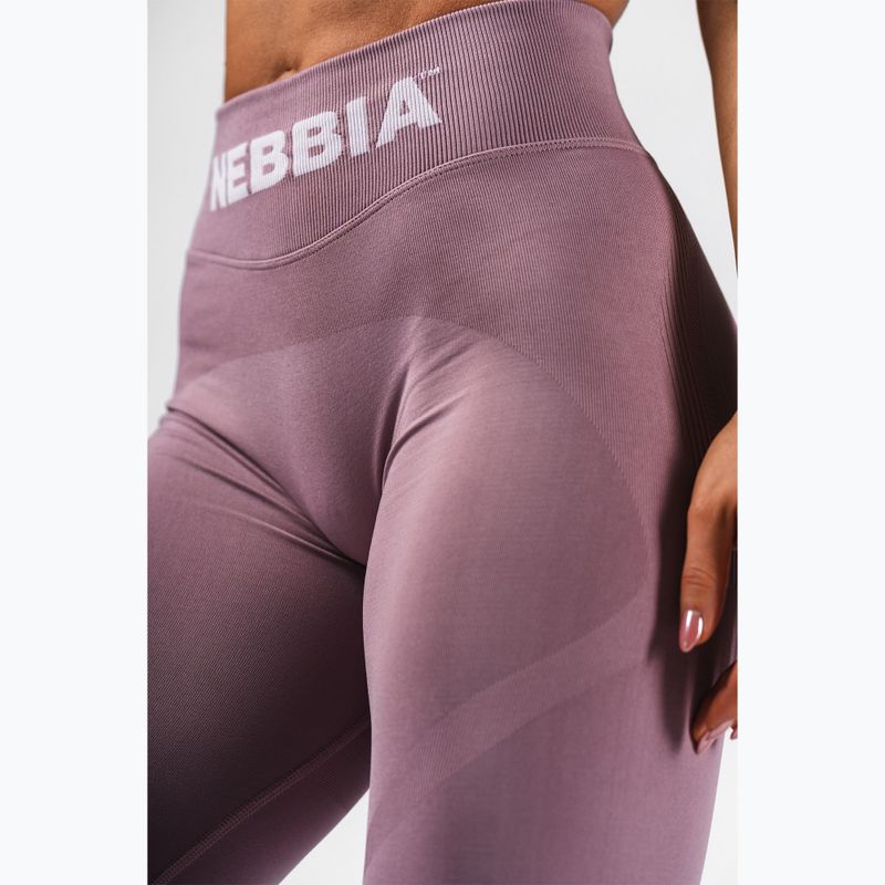 Дамски тренировъчен клин NEBBIA Flow Seamless Hight Waist Push Up pink 6