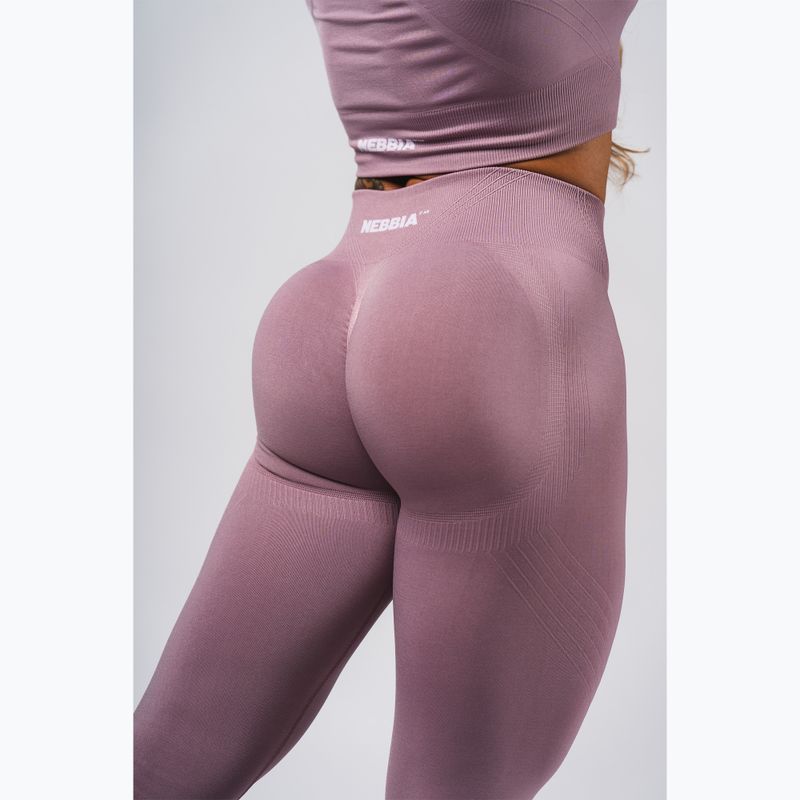 Дамски тренировъчен клин NEBBIA Flow Seamless Maximum Push-Up pink 6