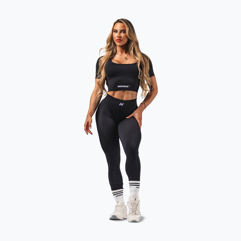 Дамски тренировъчен клин NEBBIA Flow Seamless Push Up Black 2