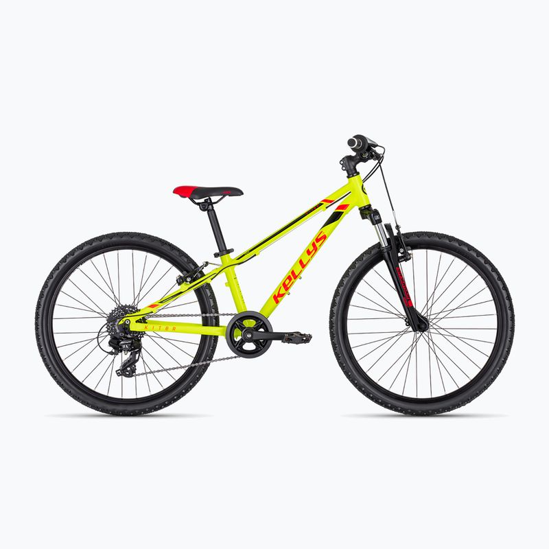 Детски велосипед Kellys Kiter 50 24" неоново жълто 6