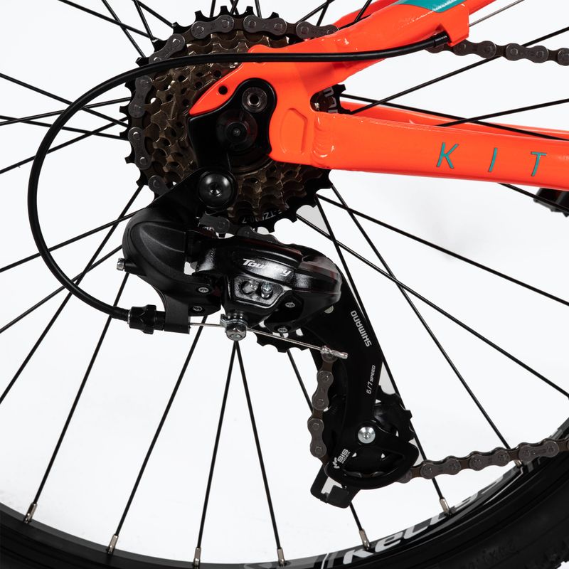 Детски велосипед Kellys Kiter 30 24" неоново оранжев 3