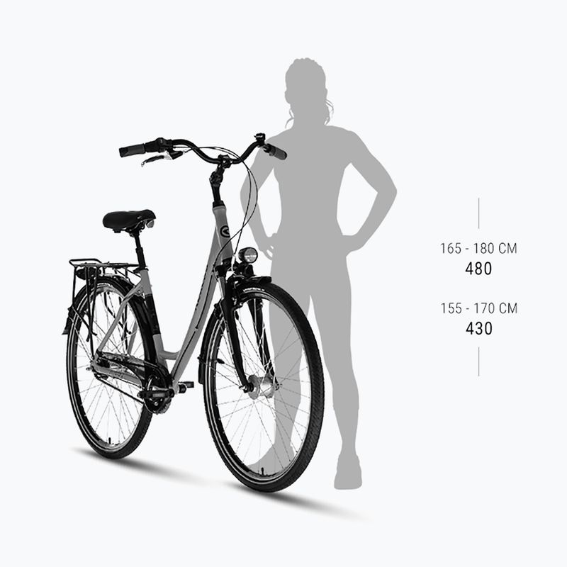 Дамски градски велосипед Kellys Avery 50 28“ graphite grey 3