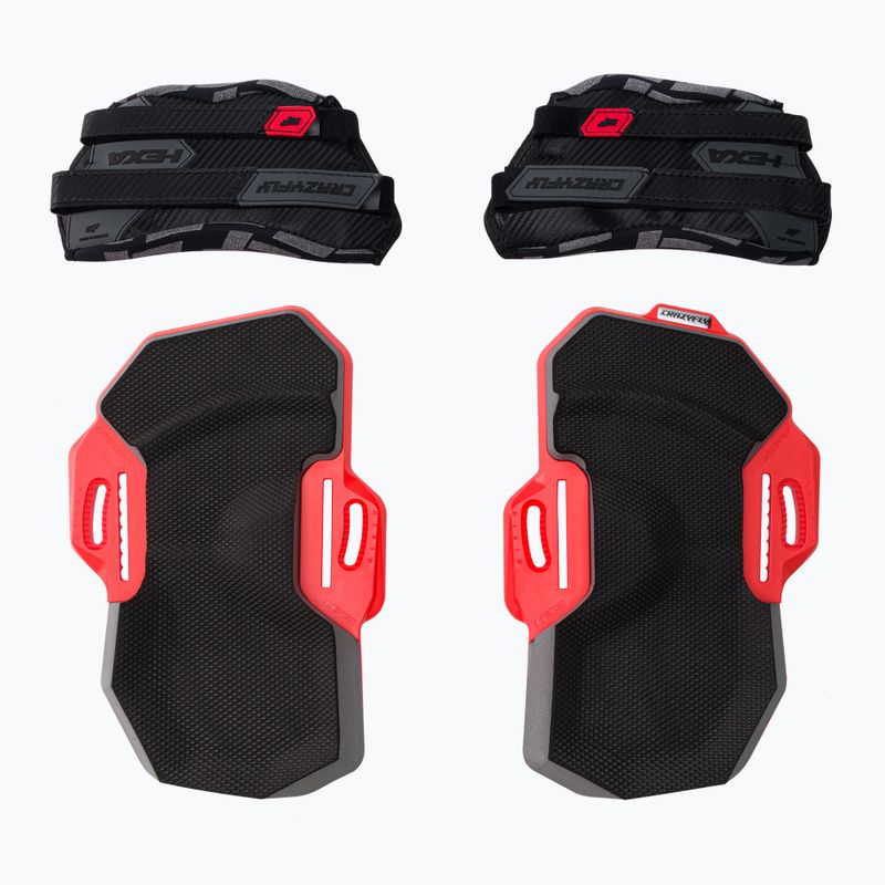 Подложки и ремъци за кайтборд CrazyFly Hexa II Extreme black T016-0261