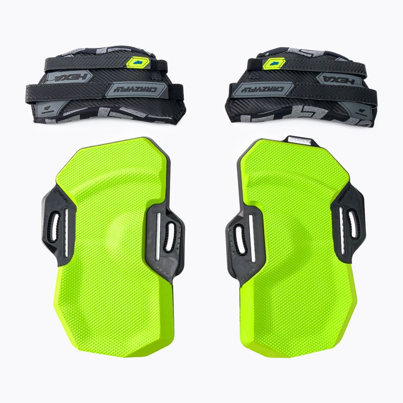 Подложки и ремъци за кайтборд CrazyFly Hexa II LTD Neon navy blue-green T016-0263