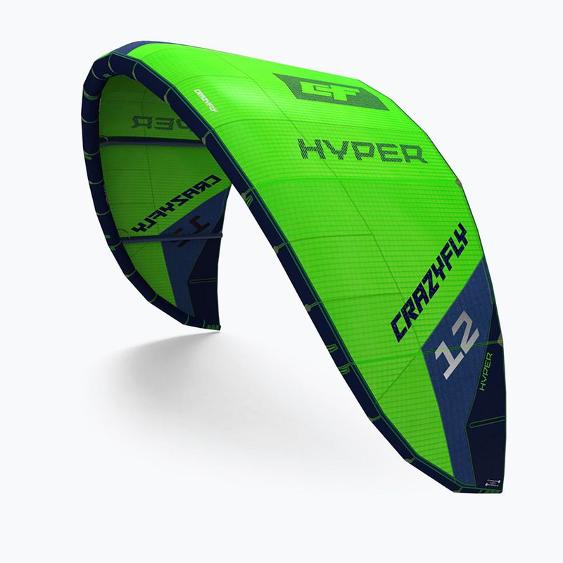 Кайтсърф хвърчило CrazyFly Hyper green T001-0118