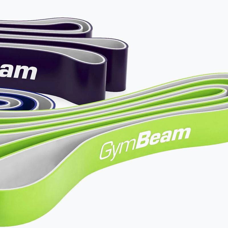 Комплект ластици за съпротивление GymBeam DuoBand 4 pack black/lime/navy/green 3