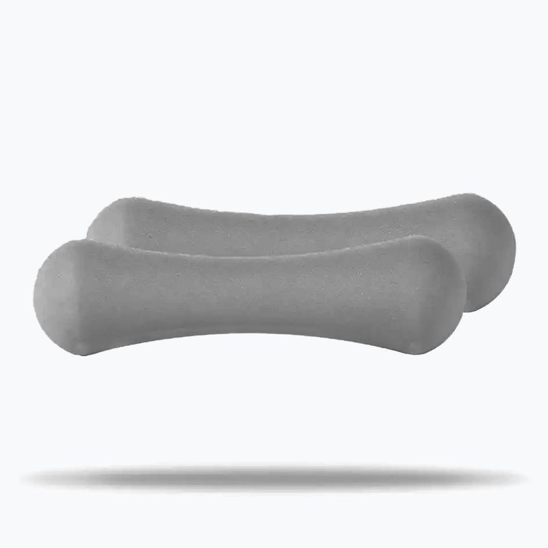 Дъмбели GymBeam Neoprene Dumbbells 2 x 1 kg light grey 2