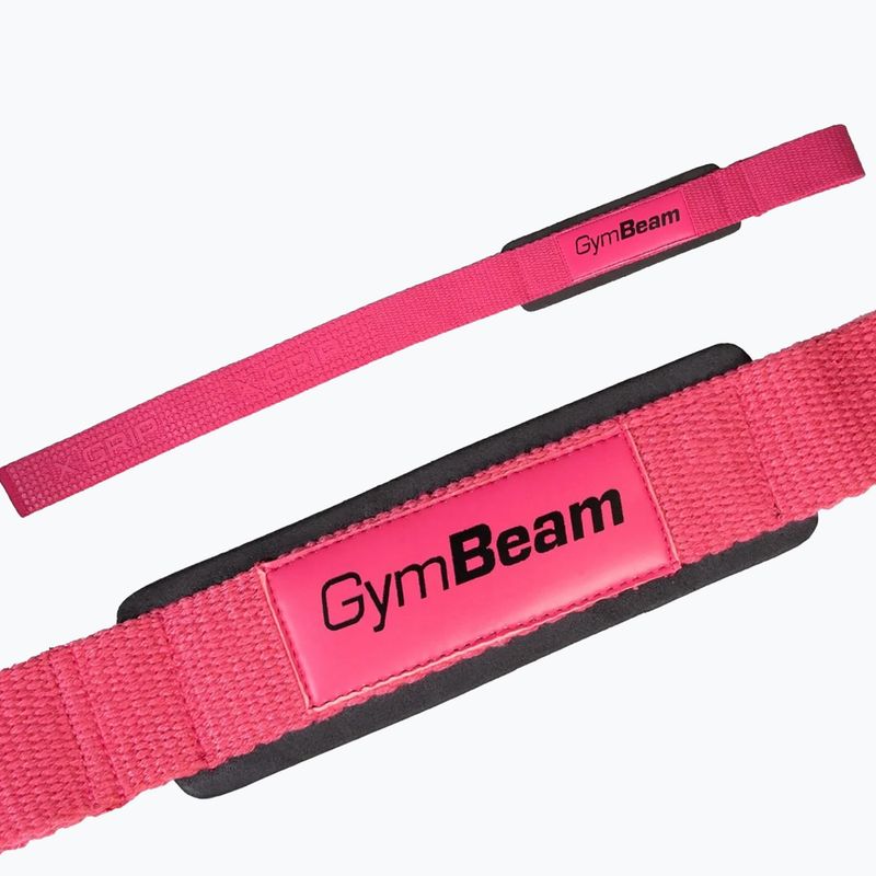 Ремъци за вдигане на тежести GymBeam X-Grip pink 2