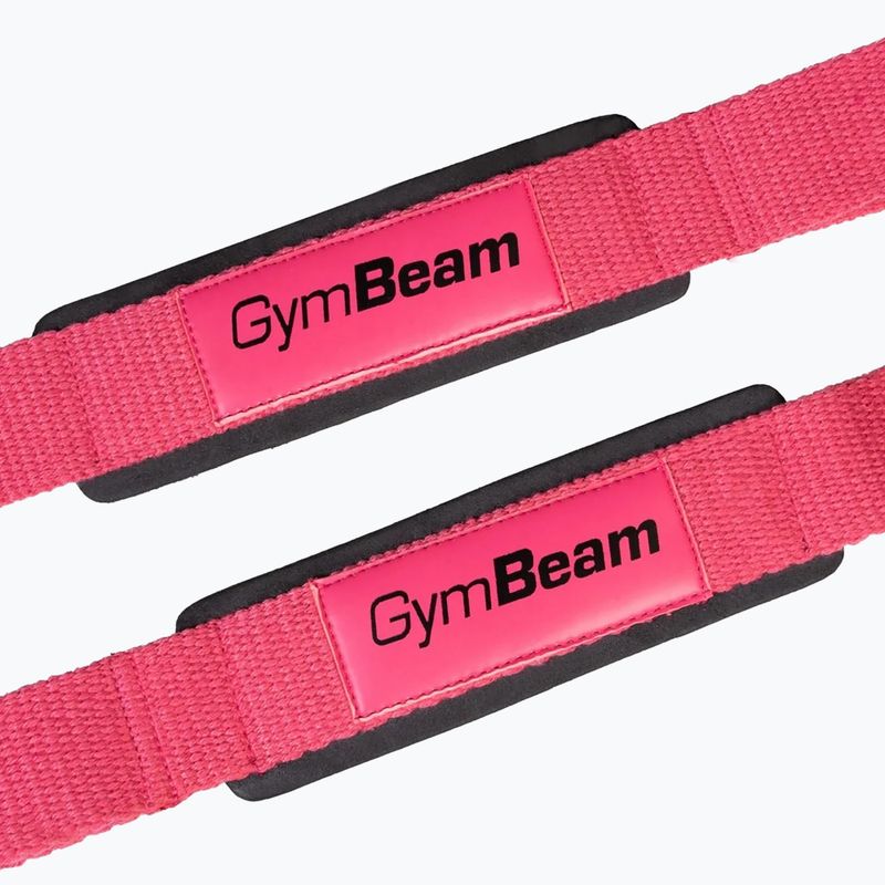 Ремъци за вдигане на тежести GymBeam X-Grip pink 3