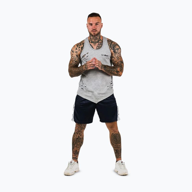 Мъжки шорти GymBeam Vertical navy 2