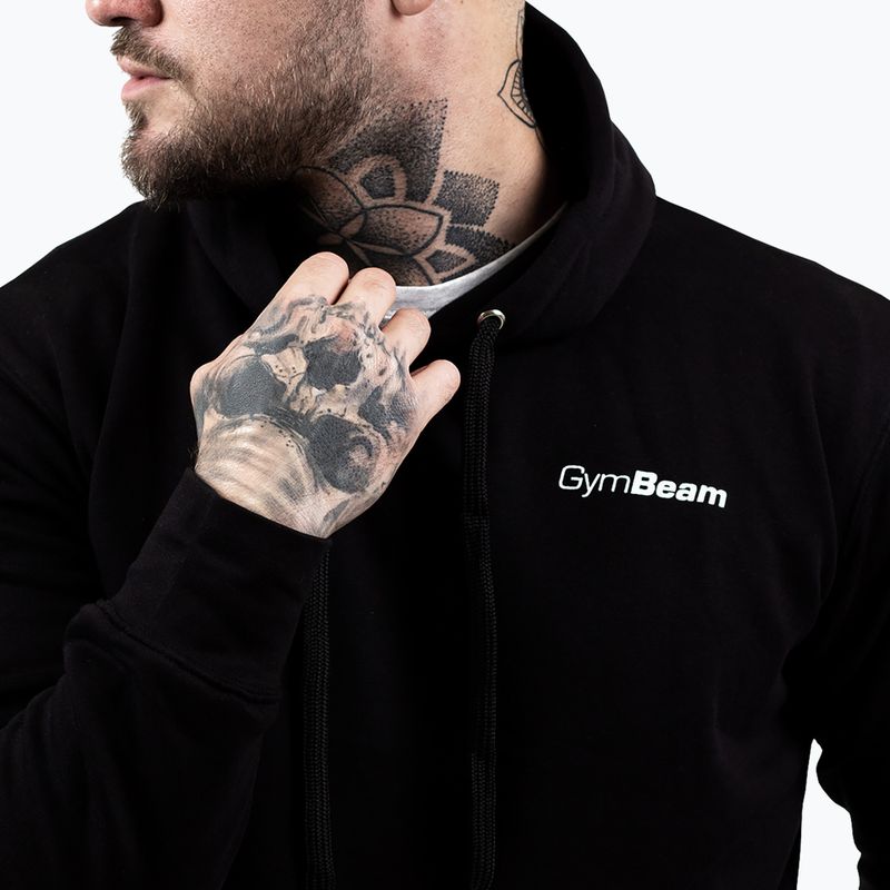 Суитшърт за тренировка GymBeam Athlete black/white 3