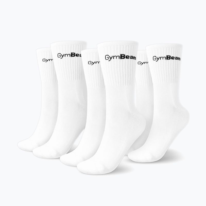 Мъжки чорапи GymBeam 32620 3/4 3 чифта white 2