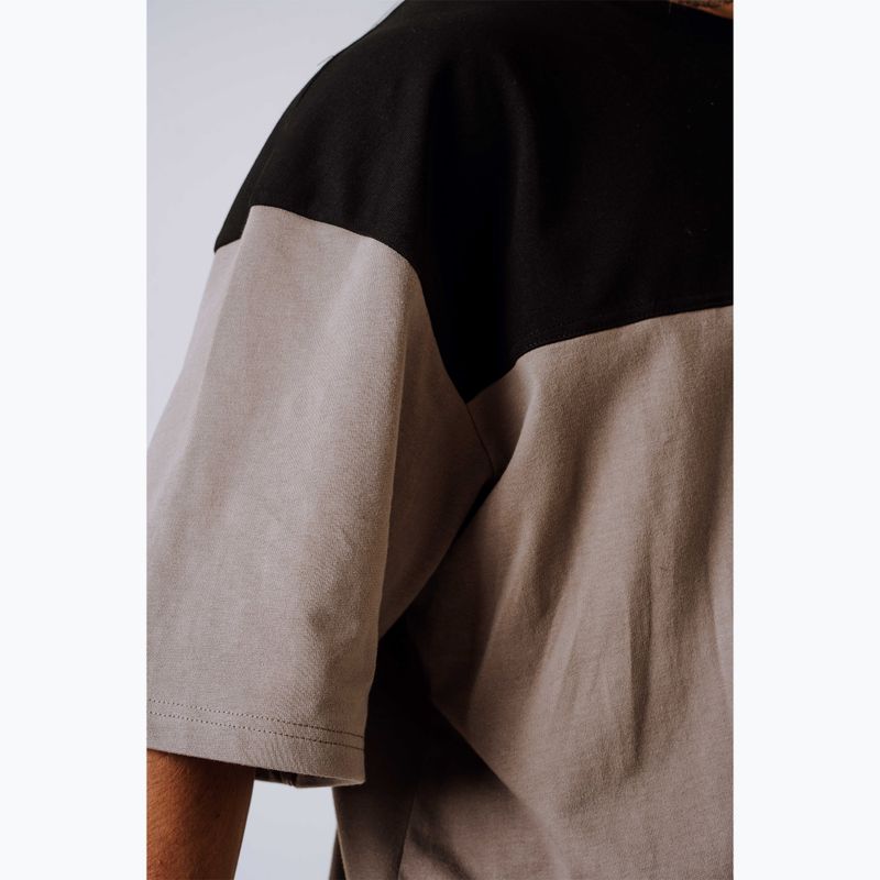 Мъжка тренировъчна тениска NEBBIA Power Oversize light brown ash 7