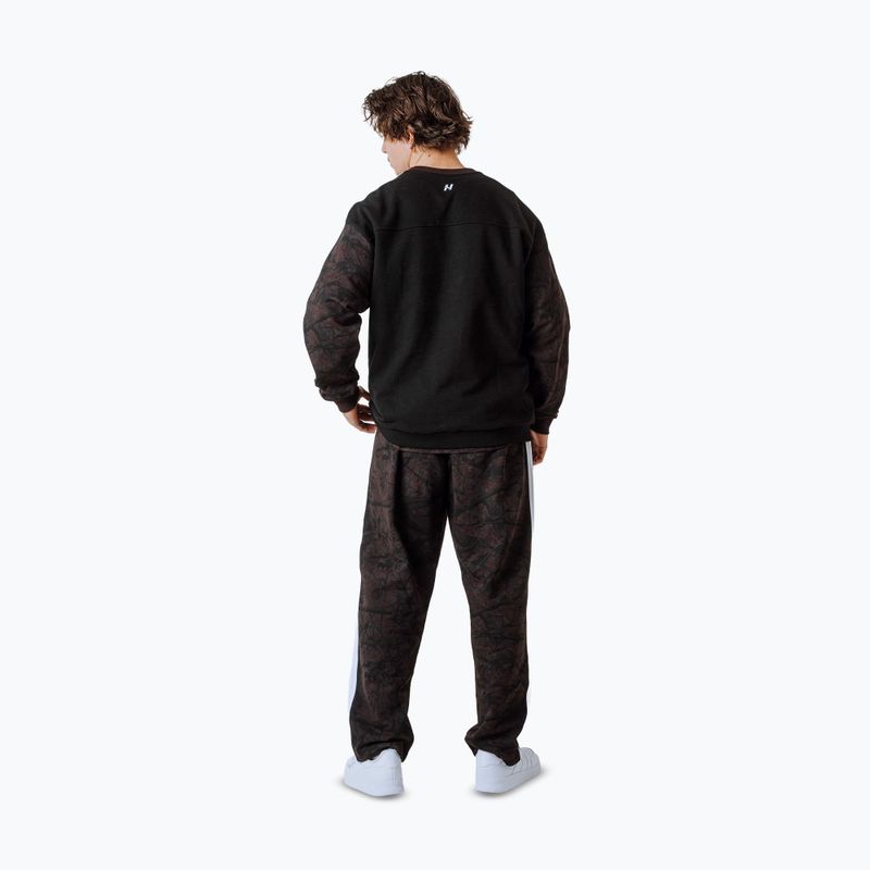 Мъжки суитшърт NEBBIA Power FZ dark brown camo 4