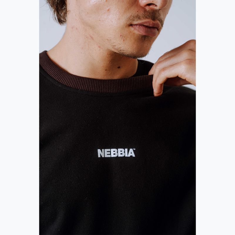 Мъжки суитшърт NEBBIA Power FZ dark brown camo 7