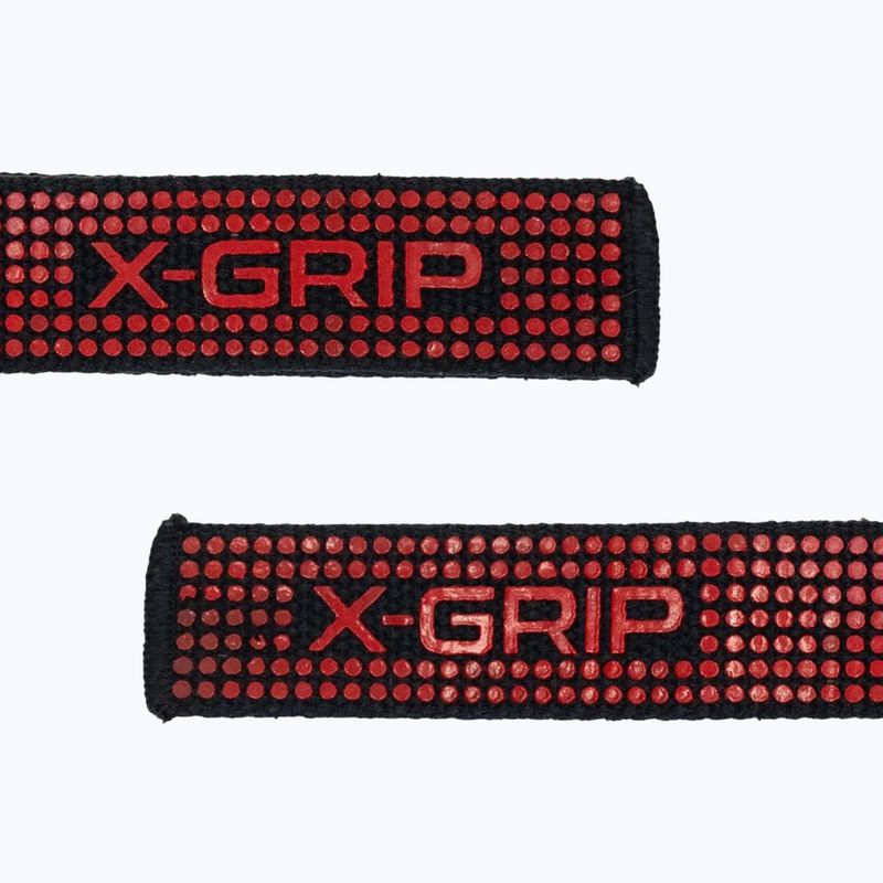 Ремъци за вдигане на тежести GymBeam X-Grip black/red 2