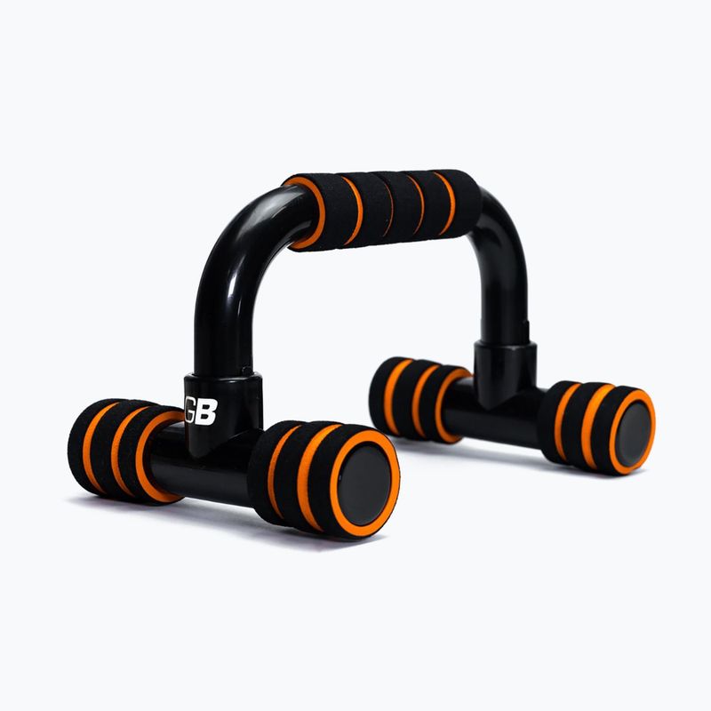 Дръжки за лицеви опори GymBeam black/orange 2