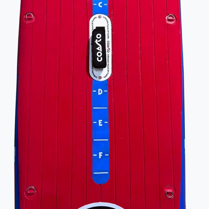 SUP дъска Coasto Turbo 12'6“ blue/red 5