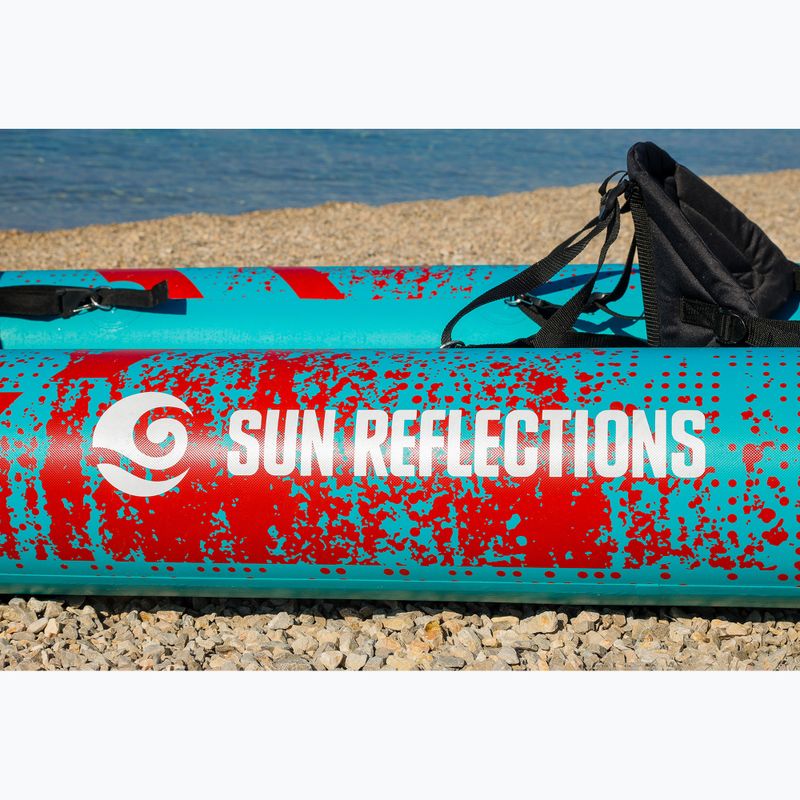 Надуваем каяк 2-местен Sun Reflections Tube blue/red 8