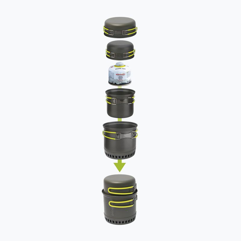 Комплект прибори за пътуване Pinguin Double X сив PI23000 2
