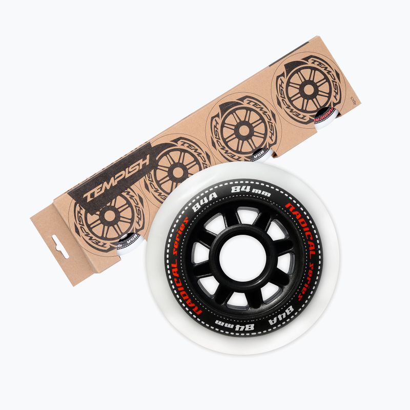 Tempish Radical 84 mm/84A колела за ролери 4 бр. бели. 2