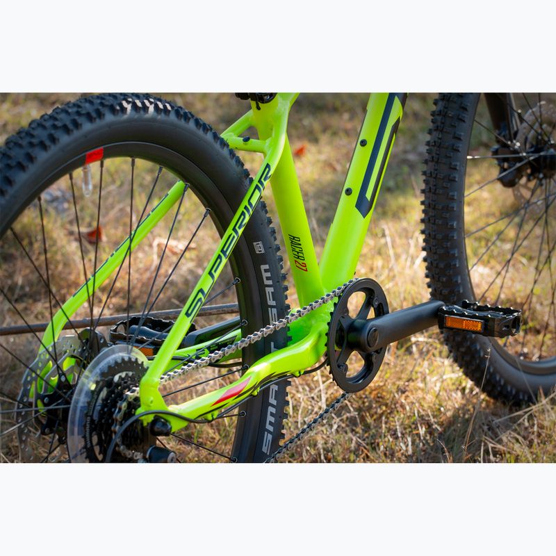 Детски велосипед Superior RACER XC 27 DB matte lime/red 8