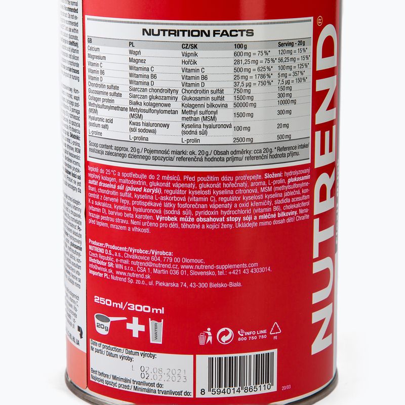 Flexit Drink Nutrend 400g за възстановяване на ставите праскова VS-015-400-BR 3