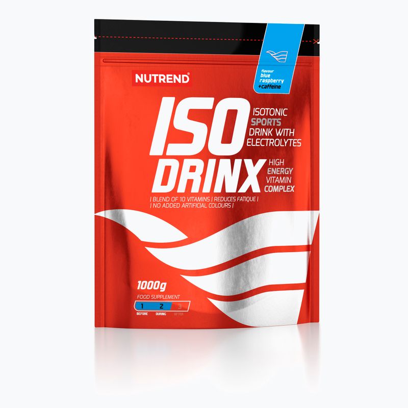 Изотонична напитка Nutrend Isodrinx 1kg синя малина+кофеин VS-089-1000-MMA