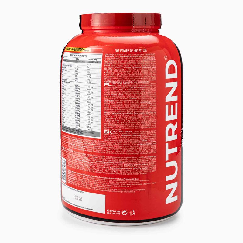 Суроватка Nutrend 100% Protein 2,25kg banan-truskawka VS-032-2250-BAJH 2